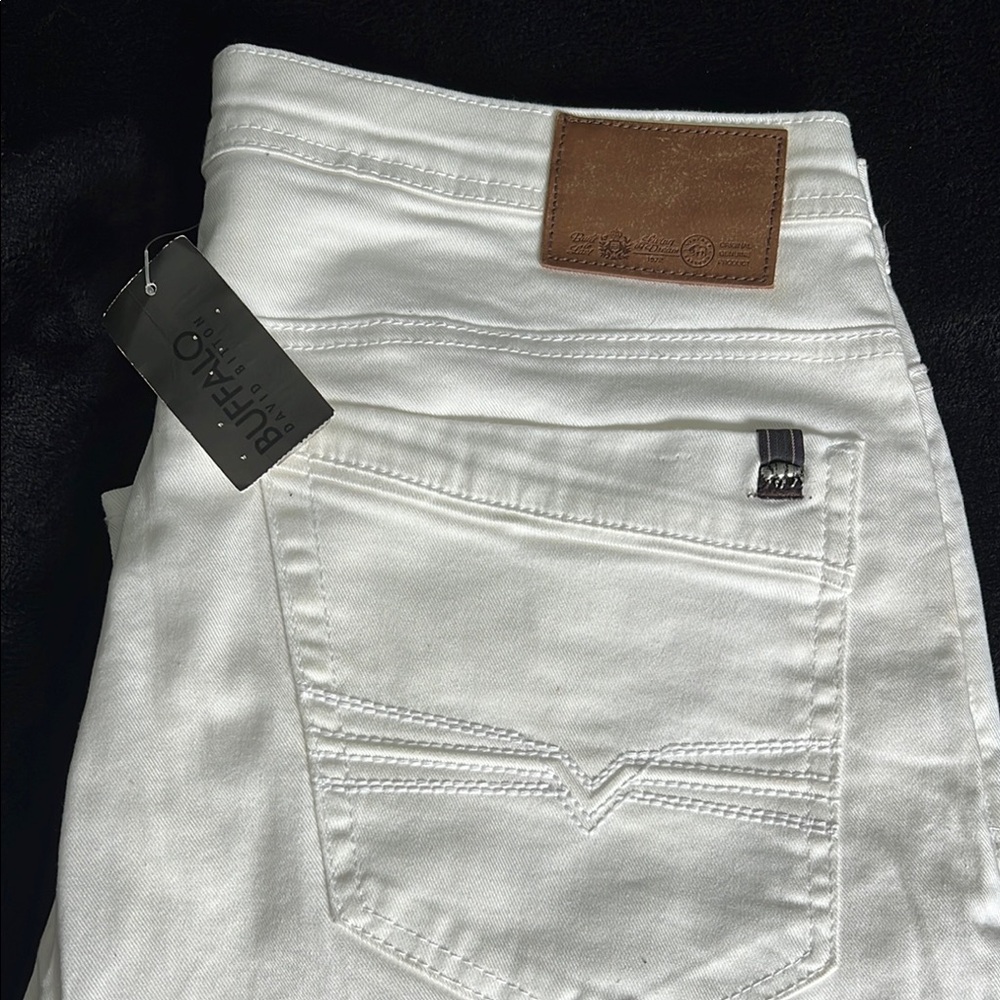 Buffalo white stretch slim jeans